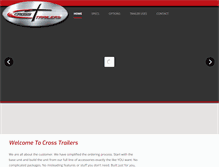 Tablet Screenshot of cross-trailers.com